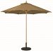 13668 - Galtech International - 9' Octagon Commercial Umberalla 68: Teak LW: Light WoodSunbrella Solid Colors - Quick Ship -