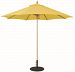13645 - Galtech International - 9' Octagon Commercial Umberalla 45: Buttercup LW: Light WoodSunbrella Solid Colors - Quick Ship -