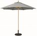 13685 - Galtech International - 9' Octagon Commercial Umberalla 85: Stone Linen LW: Light WoodSunbrella Patterns - Quick Ship -
