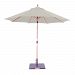 537TK97 - Galtech International - Rotational Tilt - 9' Round Umbrella 97: Sand Dupione TK: TeakSunbrella Patterns - Quick Ship -