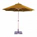537TK96 - Galtech International - Rotational Tilt - 9' Round Umbrella 96: Chili Linen TK: TeakSunbrella Patterns - Quick Ship -