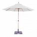 537TK51 - Galtech International - Rotational Tilt - 9' Round Umbrella 51: Canvas TK: TeakSunbrella Solid Colors - Quick Ship -