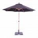 537TK50 - Galtech International - Rotational Tilt - 9' Round Umbrella 50: Black TK: TeakSunbrella Solid Colors - Quick Ship -
