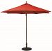 532TK94 - Galtech International - Designer - 9' Round Quad Pulley Umbrella 94: Crimson Dupione TK: TeakSunbrella Patterns - Quick Ship -