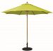 532TK46 - Galtech International - Designer - 9' Round Quad Pulley Umbrella 46: Parrot TK: TeakSunbrella Solid Colors - Quick Ship -