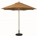 532TK65 - Galtech International - Designer - 9' Round Quad Pulley Umbrella 65: Brick TK: TeakSunbrella Solid Colors - Quick Ship -