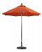 722AB93 - Galtech International - Manual Lift - 7.5' Round Umbrella 93: Taupe / Beige Rib AB: Antique BronzeSunbrella Patterns -
