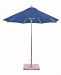 722SR73 - Galtech International - Manual Lift - 7.5' Round Umbrella 73: True Blue SR: SilverSunbrella Solid Colors - Quick Ship -