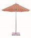 722SR65 - Galtech International - Manual Lift - 7.5' Round Umbrella 65: Brick SR: SilverSunbrella Solid Colors - Quick Ship -