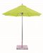 722SR61 - Galtech International - Manual Lift - 7.5' Round Umbrella 61: Ginkgo SR: SilverSunbrella Solid Colors - Quick Ship -