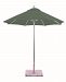 722SR52 - Galtech International - Manual Lift - 7.5' Round Umbrella 52: Forest Green SR: SilverSunbrella Solid Colors - Quick Ship -