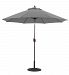 636mb66 - Galtech International - 9' Manual Tilt Octagonal Aluminum Umbrella 66: Coal MB: BronzeSunbrella Solid Colors - Quick Ship -
