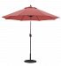 636MB65 - Galtech International - 9' Manual Tilt Octagonal Aluminum Umbrella 65: Brick MB: BronzeSunbrella Solid Colors - Quick Ship -