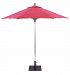 732SR86 - Galtech International - 9' Octagon Commercial Umbrella 86: Harwood Crimson SR: SilverSunbrella Patterns - Quick Ship -