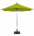 732ab61 - Galtech International - 9' Octagon Commercial Umbrella 61: Ginkgo AB: Antique BronzeSunbrella Solid Colors - Quick Ship -