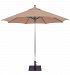 732AB84 - Galtech International - 9' Octagon Commercial Umbrella 84: Straw Linen AB: Antique BronzeSunbrella Patterns - Quick Ship -