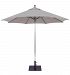 732SR55 - Galtech International - 9' Octagon Commercial Umbrella 55: Taupe SR: SilverSunbrella Solid Colors - Quick Ship -