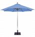732ab74 - Galtech International - 9' Octagon Commercial Umbrella 74: Capri AB: Antique BronzeSunbrella Solid Colors - Quick Ship -