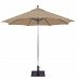 732AB72 - Galtech International - 9' Octagon Commercial Umbrella 72: Camel AB: Antique BronzeSunbrella Solid Colors - Quick Ship -