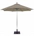 732AB49 - Galtech International - 9' Octagon Commercial Umbrella 49: Cocoa AB: Antique BronzeSunbrella Solid Colors - Quick Ship -
