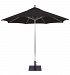 732SR50 - Galtech International - 9' Octagon Commercial Umbrella 50: Black SR: SilverSunbrella Solid Colors - Quick Ship -