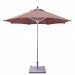 732dr56059 - Galtech International - 9' Octagon Commercial Umbrella 56059: Dorsett Cherry DRW: Drift WoodSunbrella Custom Colors -