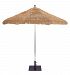 732SR09 - Galtech International - 9' Octagon Commercial Umbrella 09: Natural Thatch SR: SilverThatch -
