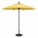 735W77 - Galtech International - 9' Commercial Octagonal Umbrella 77: Sunflower Yellow W: WhiteSunbrella Solid Colors - Quick Ship -