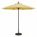 735BK45 - Galtech International - 9' Commercial Octagonal Umbrella 45: Buttercup BK: BlackSunbrella Solid Colors - Quick Ship -