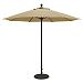 735AB92 - Galtech International - 9' Commercial Octagonal Umbrella 92: Walnut Dupione AB: Antique BronzeSunbrella Patterns - Quick Ship -