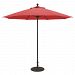 735W56 - Galtech International - 9' Commercial Octagonal Umbrella 56: Jockey Red W: WhiteSunbrella Solid Colors - Quick Ship -