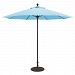 735W48 - Galtech International - 9' Commercial Octagonal Umbrella 48: Air Blue W: WhiteSunbrella Solid Colors - Quick Ship -