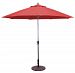 736CH56 - Galtech International - 9' Standard Auto Tilt Octagonal Umbrella 56: Jockey Red CH: CharcoalSunbrella Solid Colors - Quick Ship -