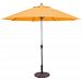 736MO35 - Galtech International - 9' Standard Auto Tilt Octagonal Umbrella 35: Mandarin Orange MB: BronzeSuncrylic - Quick Ship -