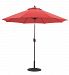 636MB26 - Galtech International - 9' Manual Tilt Octagonal Aluminum Umbrella 26: Cardinal Red MB: BronzeSuncrylic - Quick Ship -
