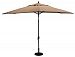 779AB82 - Galtech International - Deluxe Auto Tilt - 8' x 11' Oval Umbrella 82: Dolce Oasis AB: Antique BronzeSunbrella Patterns -