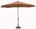 779AB65 - Galtech International - Deluxe Auto Tilt - 8' x 11' Oval Umbrella 65: Brick AB: Antique BronzeSunbrella Solid Colors - Quick Ship -