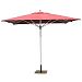 792SR65 - Galtech International - Manual Lift - 10' x 10' Square Umbrella 65: Brick SR: SilverSunbrella Solid Colors -