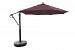 887AB70 - Galtech International - Cantilever - 11' Round Easy Lift and Tilt Umbrella 70: Walnut AB: Antique BronzeSunbrella Solid Colors -