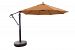 887bk65 - Galtech International - Cantilever - 11' Round Easy Lift and Tilt Umbrella 65: Brick BK: BlackSunbrella Solid Colors - Quick Ship -