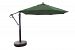 887AB52 - Galtech International - Cantilever - 11' Round Easy Lift and Tilt Umbrella 52: Forest Green AB: Antique BronzeSunbrella Solid Colors - Quick Ship -