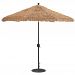 936AB09 - Galtech International - 9' Octagon Umberalla with LED Light 09: Natural Thatch AB: Antique BronzeThatch -