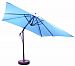 897AB53 - Galtech International - 10 x 10' Cantilever Square Umberalla 53: Pacific Blue AB: Antique BronzeSunbrella Solid Colors -