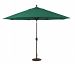 986BK52 - Galtech International - 11' Octagon Umbrella with LED Light 52: Forest Green BK: BlackSunbrella Solid Colors - Quick Ship -