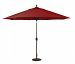 986BK63 - Galtech International - 11' Octagon Umbrella with LED Light 63: Henna BK: BlackSunbrella Solid Colors - Quick Ship -