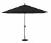 986BK50 - Galtech International - 11' Octagon Umbrella with LED Light 50: Black BK: BlackSunbrella Solid Colors - Quick Ship -