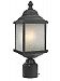 932-68 - Dolan Lighting - Charleston - One Light Outdoor Post Lantern Winchester Finish with White Linen Glass - Charleston