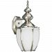 P5770-09 - Progress Lighting - Roman Coach - One Light Outdoor Wall Mount Brushed Nickel Finish with Etched Seeded Glass - Roman Coach