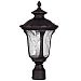 7855-07 - Livex Lighting - Oxford - One Light Outdoor Post Head Bronze Finish with Clear Water Glass - Oxford