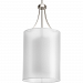 P5046-09 - Progress Lighting - Invite - Two Light Drum Foyer Brushed Nickel Finish with White Glass with Silk Mylar Shade - Invite